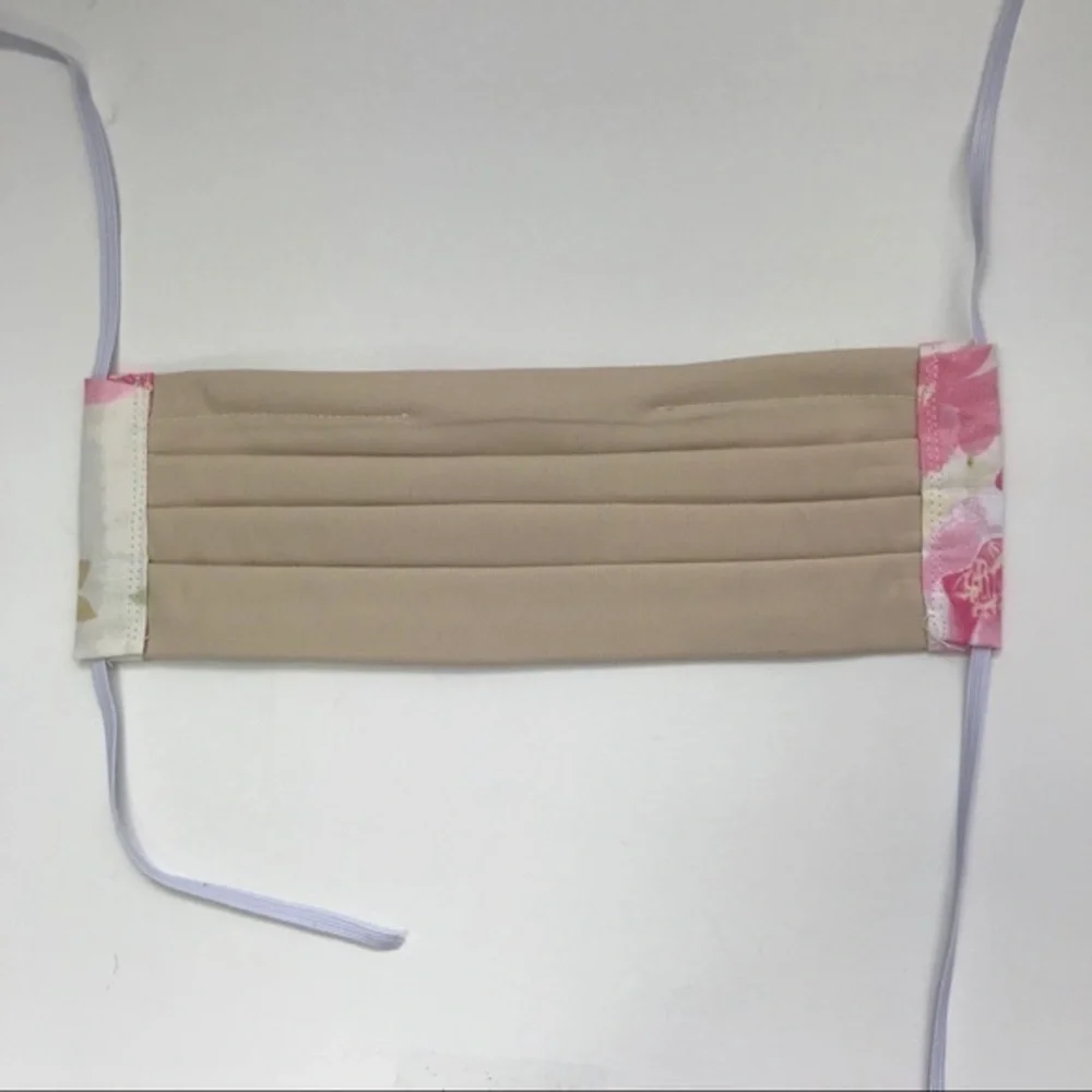 Free With Bundle Over $75 Pink floral‎ cloth mask face covering